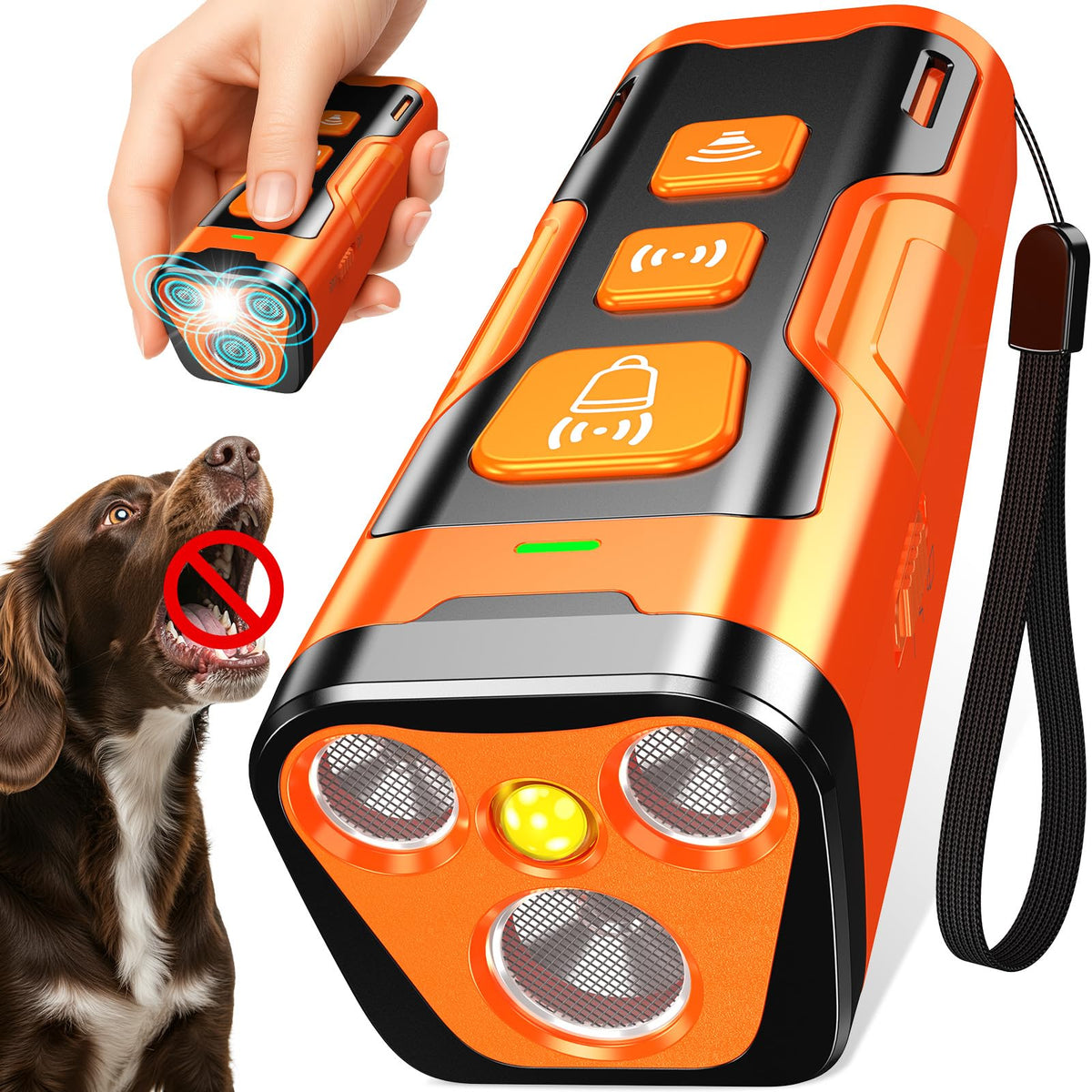 YUYQA 3X Ultrasonic Anti-Bark Dog Training Device