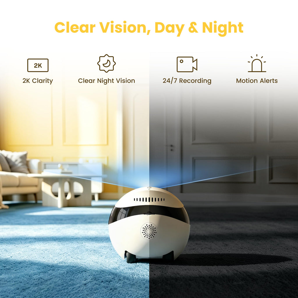 Enabot EBO SE 2 Smart 2K Pet Companion Robot Camera