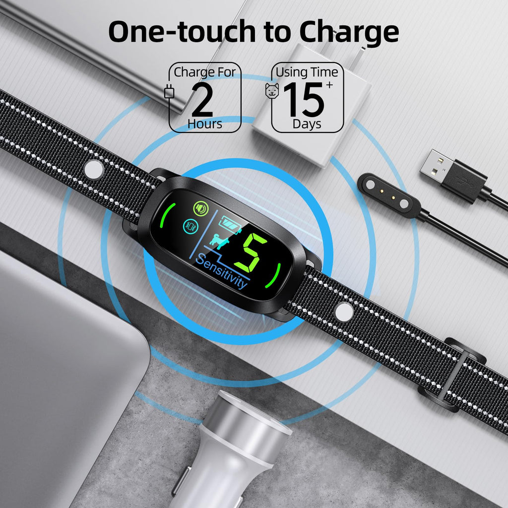 FAFAFROG Smart Anti-Bark Dog Collar with Beep & Vibration